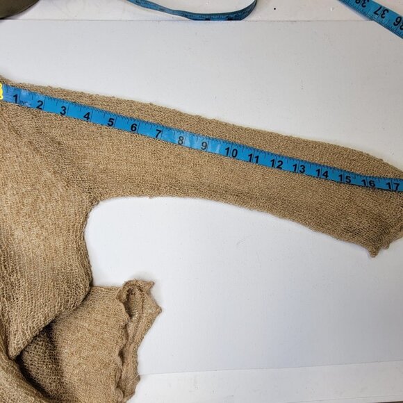 Soft Light Shrug Bolero Coverup Sheer Cardigan Size S/M - Picture 8 of 12